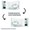 Dormitório Completo Georgia para Cama Box Casal 1,38m Branco J&a - 6