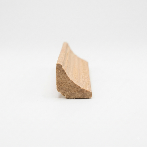 Meia Cana de Madeira p/ Paredes 2x2cm 203 (5un c/1m) P. Mogno