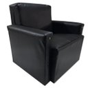 Ver imagem 2 de Poltrona Infantil Sofazinho Reforçada Decoração Modelos Preto