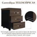 Ver imagem 3 de Kit 2 Gaveteiros Executivo 3 Gavetas com Rodinhas e Chave para Escritório
