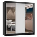 Ver imagem 3 de Guarda-roupa Casal Madesa Lyon Plus 3 Portas de Correr com Espelhos 4 Gavetas