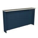 Ver imagem 3 de Bancada Ilha 200cm 100% MDF Cozinha Sevilha Azul/Órion/Cinza