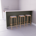 Ver imagem 1 de Bancada Ilha 200cm 100% MDF Cozinha Sevilha Verde/Hill/Cinza