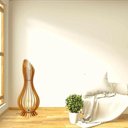 Ver imagem 4 de Abajur Grande de Chão Ana Maria Mdf Luminária - Mdf Cru-tamanho:kit com 3 - 90x28cm, 75x23cm e