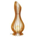 Ver imagem 1 de Abajur Grande de Chão Ana Maria Mdf Luminária - Mdf Cru-tamanho:kit com 3 - 90x28cm, 75x23cm e