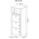 Ver imagem 4 de Kit 2 Gaveteiros 3 Gavetas para Pasta Suspensa Me4118