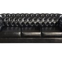 Ver imagem 4 de Conjunto Sofá Duquesa Chesterfield 3 Lugares + 2 Poltronas Preto