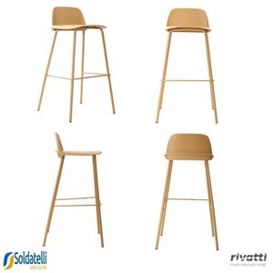 Kit 4 Banquetas Hana Pp Várias Cores - Rivatti