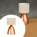 Ver imagem 2 de Abajur Luminaria de Mesa Clássico Moderno Elegante Bojudo Decoração Casa Sala Quarto Escritório