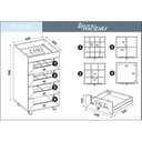 Ver imagem 6 de Kit 2 Gaveteiros Carrinho de Maquiagem 4 Gavetas Pe2009