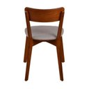 Ver imagem 2 de Kit 2 Cadeiras Sala de Jantar de Madeira Coleção Scandian Marrom/Amendoado