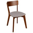 Ver imagem 6 de Kit 2 Cadeiras Sala de Jantar de Madeira Coleção Scandian Marrom/Amendoado
