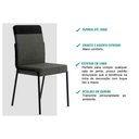 Ver imagem 4 de Cadeira de Cozinha Duo 1739 Aço Kit 2 Uni Cobre/linho Areia/courino Caramelo - Carraro