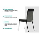 Ver imagem 5 de Cadeira de Cozinha Duo 1739 Aço Kit 2 Uni Cobre/linho Areia/courino Caramelo - Carraro