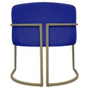 Ver mais imagens de Poltrona Decorativa Recepção Luna Corino Base de Ferro Champagne