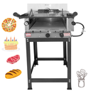 Ver imagem 4 de Forno de Pizza Industrial Grill de Cavalete À Gás com Infra Vermelho 45x45cm Inox - Mr Fogões