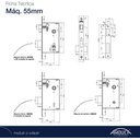 Ver imagem 2 de Arouca - Fechadura Externa Delta 1086589/55-z Zbt