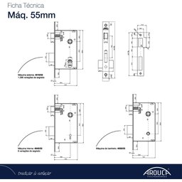 Arouca - Fechadura Externa Delta 1086589/55-z Zbt - 2