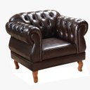 Ver mais imagens de Sofá Duquesa Chesterfield Modulado 4 Lugares 2 Poltronas Decoração Sara Recepção Marrom Café