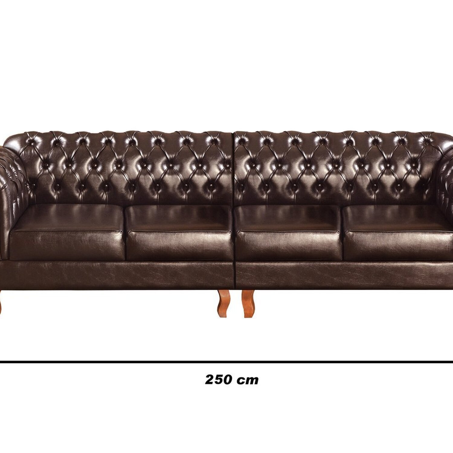 Sofá Duquesa Chesterfield Modulado 4 Lugares 2 Poltronas Decoração Sara Recepção - 3