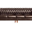 Ver imagem 4 de Sofá Duquesa Chesterfield Modulado 4 Lugares 2 Poltronas Decoração Sara Recepção Marrom Café