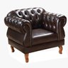 Sofá Duquesa Chesterfield Modulado 4 Lugares 2 Poltronas Decoração Sara Recepção - 8