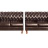 Sofá Duquesa Chesterfield Modulado 4 Lugares 2 Poltronas Decoração Sara Recepção - 5