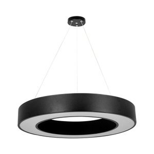 Pendente Led Otan Redondo Preto 36w 3000k Bivolt