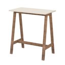 Ver imagem 2 de Mesa Compacta Home Office 76cm Base em Madeira - Off White