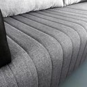 Ver mais imagens de Sofá 5 Lugares 2,57x2,57m Canto Leona Luxo Bom Pastor Linho Cinza/preto