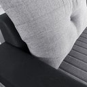 Ver imagem 5 de Sofá 5 Lugares 2,57x2,57m Canto Leona Luxo Bom Pastor Linho Cinza/preto