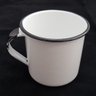 Caneca Esmaltada Xícara de Café Chá 400ml Caneca Agata Caneca Branca - 2