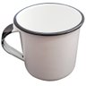 Caneca Esmaltada Xícara de Café Chá 400ml Caneca Agata Caneca Branca - 1