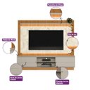 Ver mais imagens de Home Guararapes 2,15Mts Linea Brasil Nature Off Petra