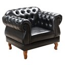 Ver mais imagens de Sofá Duquesa Chesterfield Modulado 4 Lugares 2 Poltronas Decoração Sara Recepção Preto