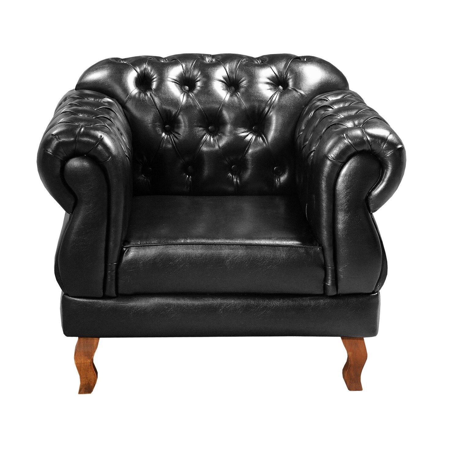 Sofá Duquesa Chesterfield Modulado 4 Lugares 2 Poltronas Decoração Sara Recepção - 7