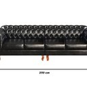 Ver imagem 3 de Sofá Duquesa Chesterfield Modulado 4 Lugares 2 Poltronas Decoração Sara Recepção Preto