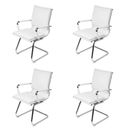 Ver imagem 1 de Kit 4 Cadeiras Escritorio Interlocutor Design Italiano com Relax Corino 3304 Branco