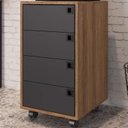 Ver imagem 6 de Kit 2 Gaveteiros 4 Gavetas Office