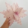 Flor Artificial Natal Rosa 25cm - 3
