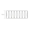 Ver imagem 3 de Plafon Adri Rq4004pfml Ripado Quadrado 40x40cm 4xe27 Cor:laser