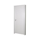 Ver imagem 3 de 5 Kits Porta de Madeira Lisa 215x84cm com Batente de MDF Ultra 16cm Melamínico Branco MGM