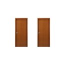 Ver imagem 1 de Kit 2 Portas Madeira Lisa 215x84cm com Batente MDF Ultra 10cm Mogno MGM