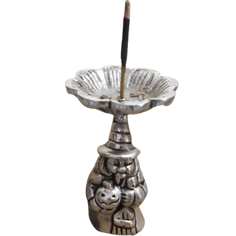 Porta Incensos Bruxinha em Alumínio 100% Reciclado Sat Bruxa Velha