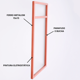 Estrutura para Prateleira 2 Niveis Industrial 50x30 Metal Rose Gold - 4