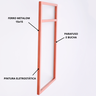 Estrutura para Prateleira 2 Niveis Industrial 50x30 Metal Rose Gold - 4