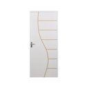 Ver imagem 3 de 2 Kits Porta de Madeira Decorada 215x75cm com Batente de Aço 06cm Cantareira