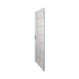 2 Kits Porta de Madeira Decorada 215x75cm com Batente de Aço 06cm Cantareira - 6