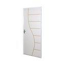 Ver imagem 4 de 2 Kits Porta de Madeira Decorada 215x75cm com Batente de Aço 06cm Cantareira