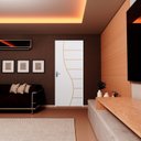 Ver mais imagens de 2 Kits Porta de Madeira Decorada 215x75cm com Batente de Aço 06cm Cantareira